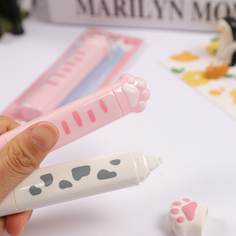 1 vnt. miela 5M katės letenėlė, dviguba galvutė taškelių taisymo juosta, skirta mokinių klaidų trintuko juostelės raštinės reikmenų koregavimui mokykliniams biuro reikmenims