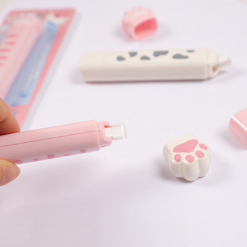 1 vnt. miela 5M katės letenėlė, dviguba galvutė taškelių taisymo juosta, skirta mokinių klaidų trintuko juostelės raštinės reikmenų koregavimui mokykliniams biuro reikmenims