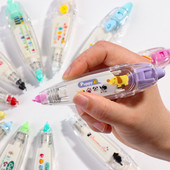 1 vnt Animacinių filmų korekcinė juosta Kawaii Flower Plant Nėrinių vadovas Dienoraščio dekoravimas Studentų raštinės reikmenys Mokykliniai biuro reikmenys