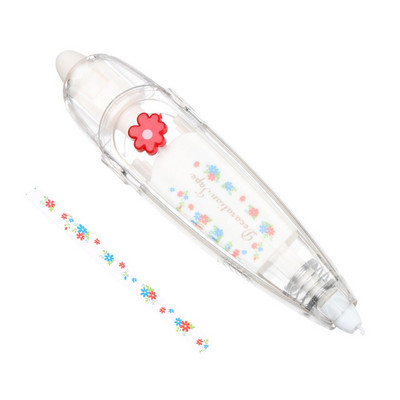 1 vnt Animacinių filmų korekcinė juosta Kawaii Flower Plant Nėrinių vadovas Dienoraščio dekoravimas Studentų raštinės reikmenys Mokykliniai biuro reikmenys