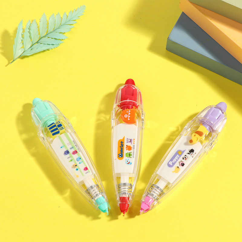 1 vnt Animacinių filmų korekcinė juosta Kawaii Flower Plant Nėrinių vadovas Dienoraščio dekoravimas Studentų raštinės reikmenys Mokykliniai biuro reikmenys