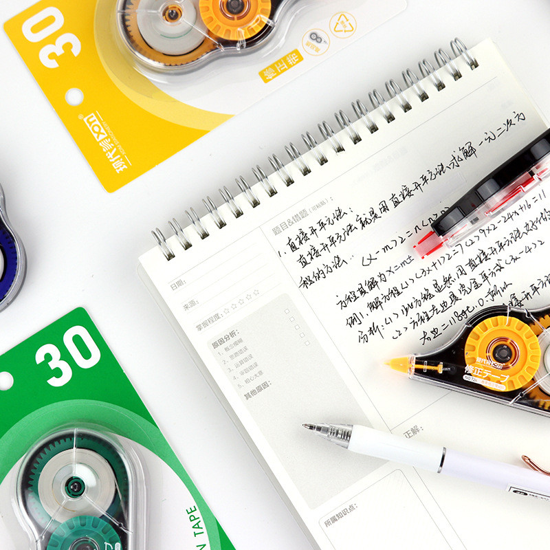 1db 30M görgős, nagy kapacitású, helyes övjavító szalag Corretiva Papeleria írószer Diákirodai iskolai kellékek