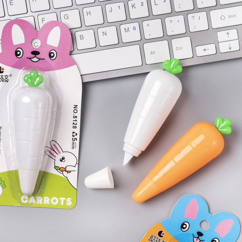 SKYSONIC Kawaii Carrot Correction Tape Study Work Corrector Tool Naljepnice Poklon za djecu Školski uredski pribor