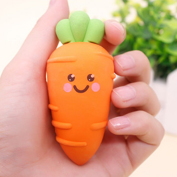 1 Pack Cute Carrots Rubber Easer Lovely Pencil Rubber Eraser Βραβεία μαθητών Δώρο Χαρτικά Γραφείου & Σχολικά Προμήθειες