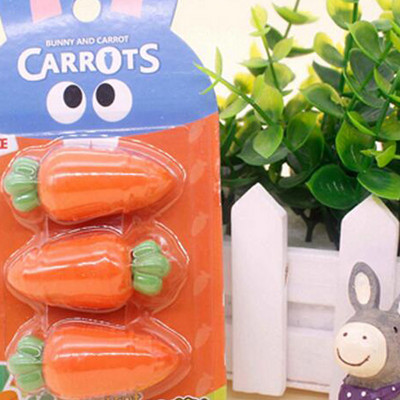 1 Paciņa Cute Burkāni Gumijas Dzēšgumija Jauki zīmuļu Gumijas Dzēšgumija Studentu balvas Dāvanas Kancelejas preces Biroja un skolas piederumi