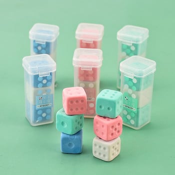 3 τμχ Mini Simulated Dice Erasers Set Creative Rubber for Pencil Cleaning Office School School Reward Δώρο H7223