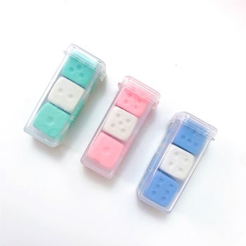 3 τμχ Mini Simulated Dice Erasers Set Creative Rubber for Pencil Cleaning Office School School Reward Δώρο H7223