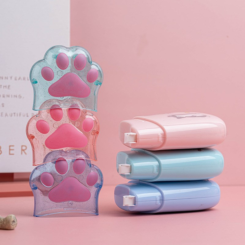 Bandă de corecție Kawaii de 30M în formă specială drăguț de labe de pisică, acoperire bună, corector de ștergere, cadou de papetărie școlară