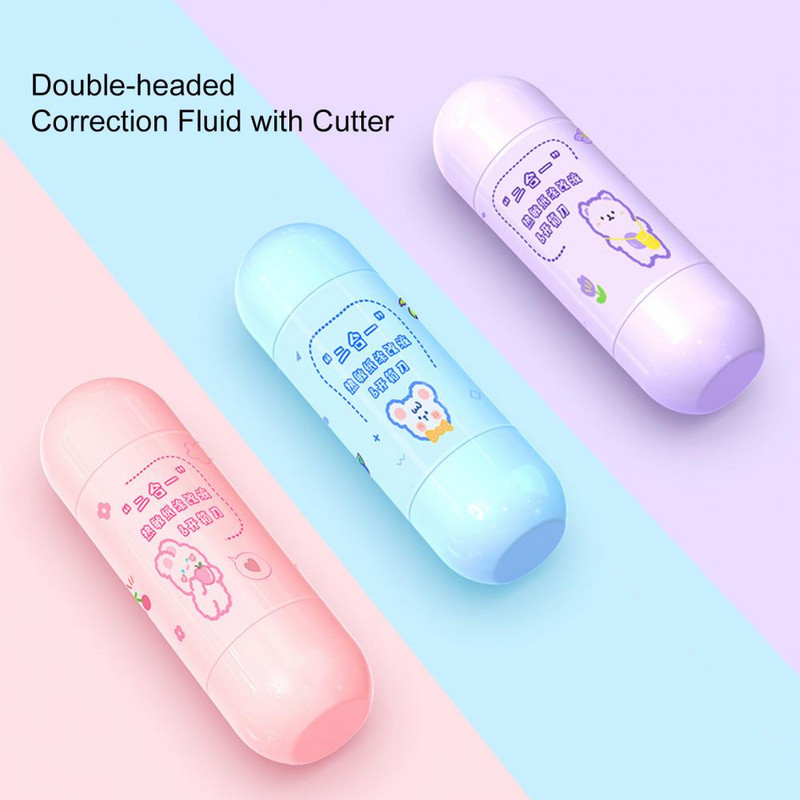 Suurepärane keskkonnasõbralik praktiline termiliselt tundlik paberi korrigeerimise vedelik koos lõikuriga kaasaskantava parandusvedelikuga kontorisse