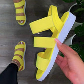 Ženske sandale Ravne sandale od rastezljive tkanine Ljetne cipele Za žene Cipele za plažu 2023 Nove ležerne sandalije Mujer Ljetna obuća