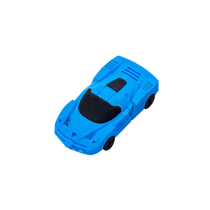 Kreativni slatki automobilski gumeni crtani trodimenzionalni odvojivi uredski pribor za brisanje