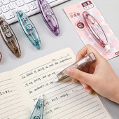 6 bucăți bandă de corectare durabilă, glisantă netedă, multifuncțională, convenabilă, bandă de corectare a scrisului, role