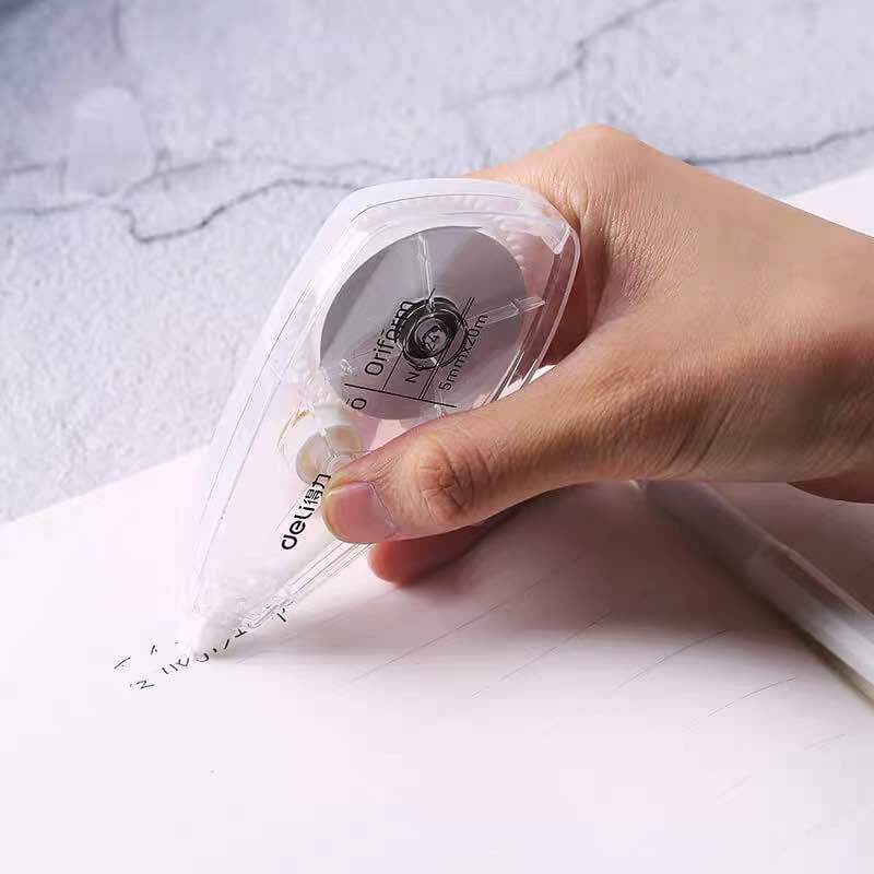 1vnt Deli 5mm*20m skaidri korekcinė juosta Mokyklos biuro reikmenys studentams raštinės reikmenys, dengianti juosta Vaikų vakarėlio dovana