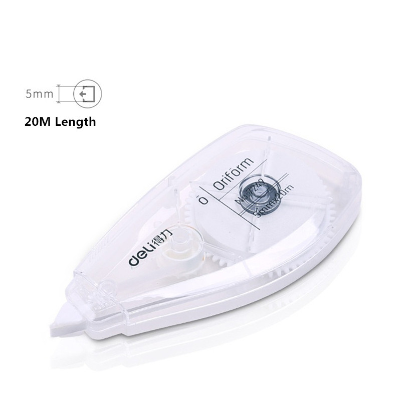 1vnt Deli 5mm*20m skaidri korekcinė juosta Mokyklos biuro reikmenys studentams raštinės reikmenys, dengianti juosta Vaikų vakarėlio dovana