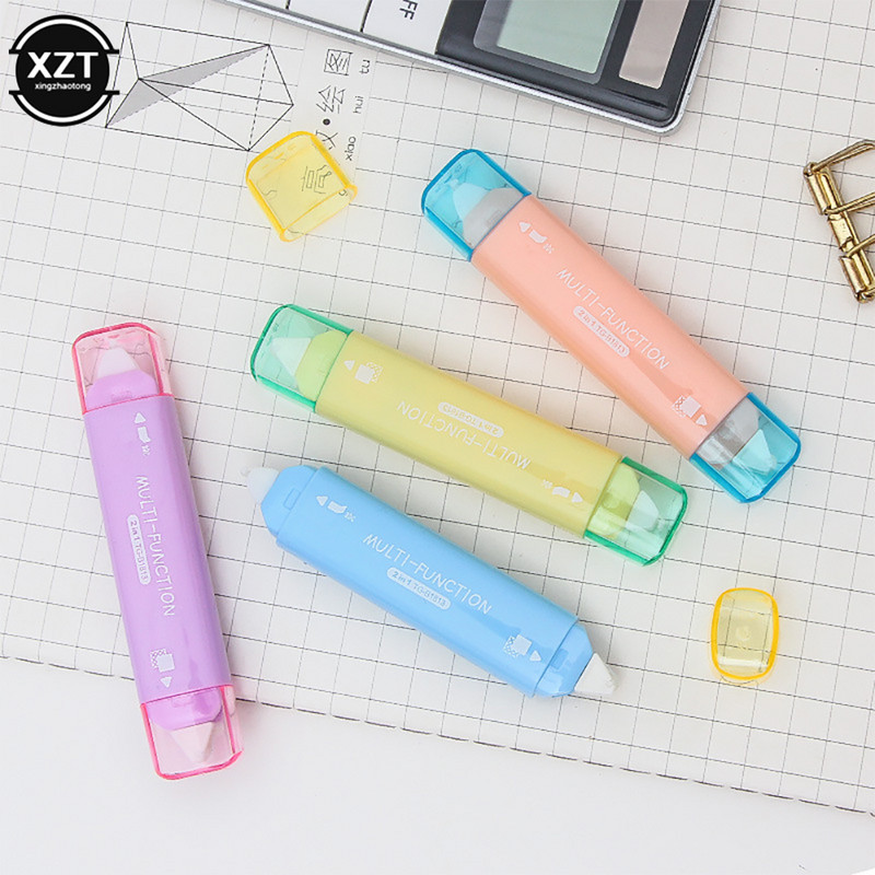 Kawaii doi într-unul mini bandă de corecție cu cap dublu bandă adezivă adeziv punctiform papetărie pentru învățare rechizite școlare