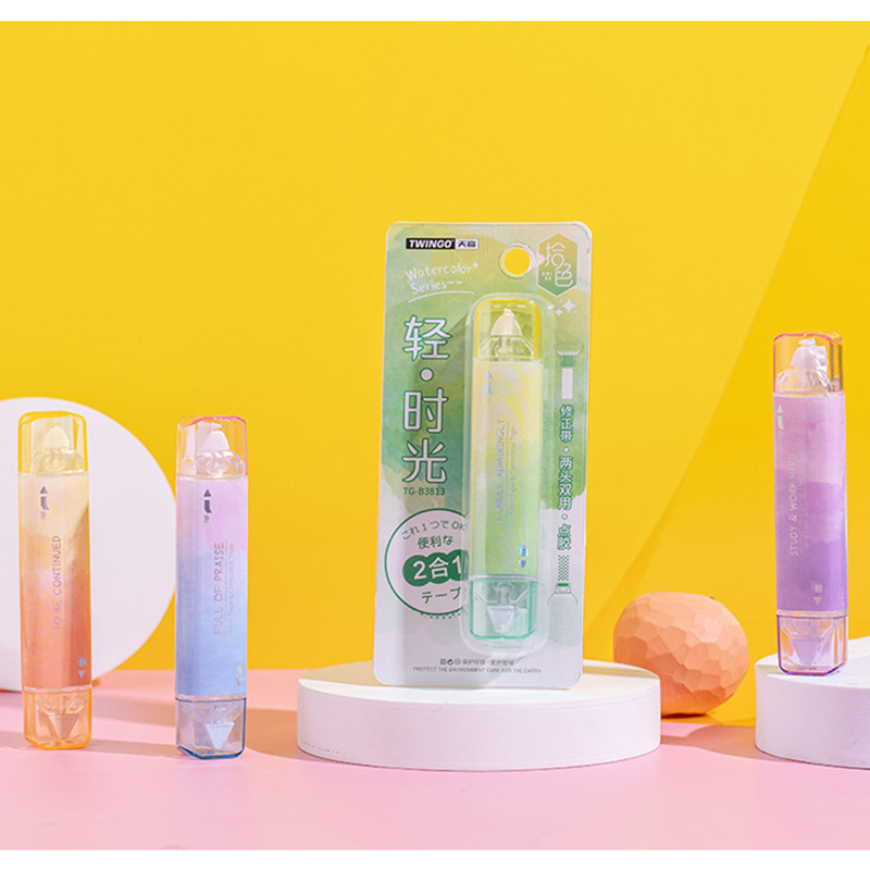 B-SHAMO 2 u 1 korektivna traka i ljepljiva traka valjak za albume s fotografijama DIY zanatski školski pribor Potrepštine za kućni ured