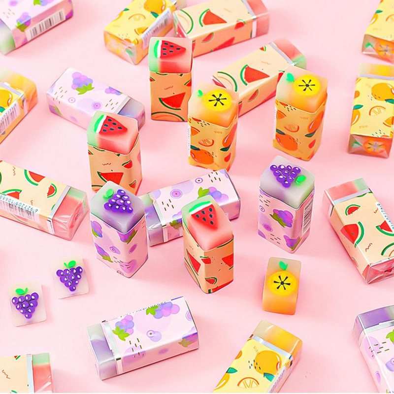 5 tk õpilastele mõeldud kustutuskummid, ilus tööjõudu säästev ristkülik koolipliiatsi kustutuskummidele pliiatsikummid