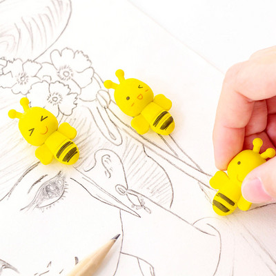 1 db Cute Bee Eraser Diák radír Irodaszerek