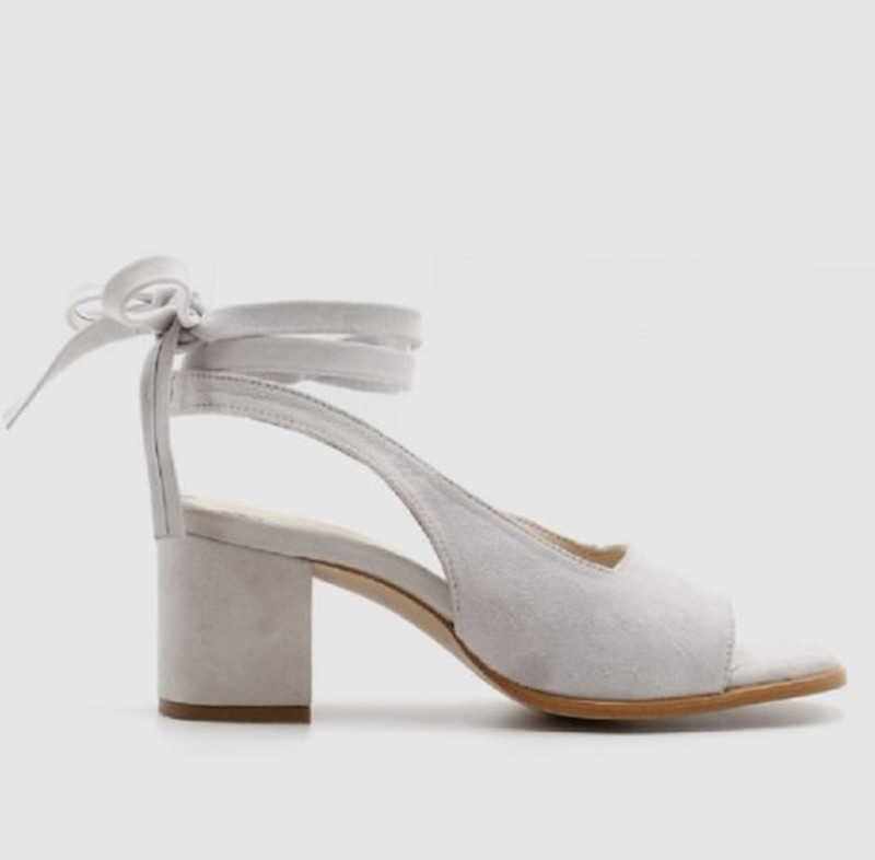 Comemore Sandale na visoku petu Ljetne sandale srednje visoke potpetice Ženske cipele s malom potpeticom Remen za gležanj Plave nove ženske cipele za slobodno vrijeme