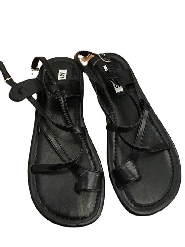 Ženske ravne sandale s štipaljkama za prste Ljetne cipele 2022. Nove uzročne ženske cipele Modne japanke s uskom trakom za plažu Tobogani Zapatos Mujer