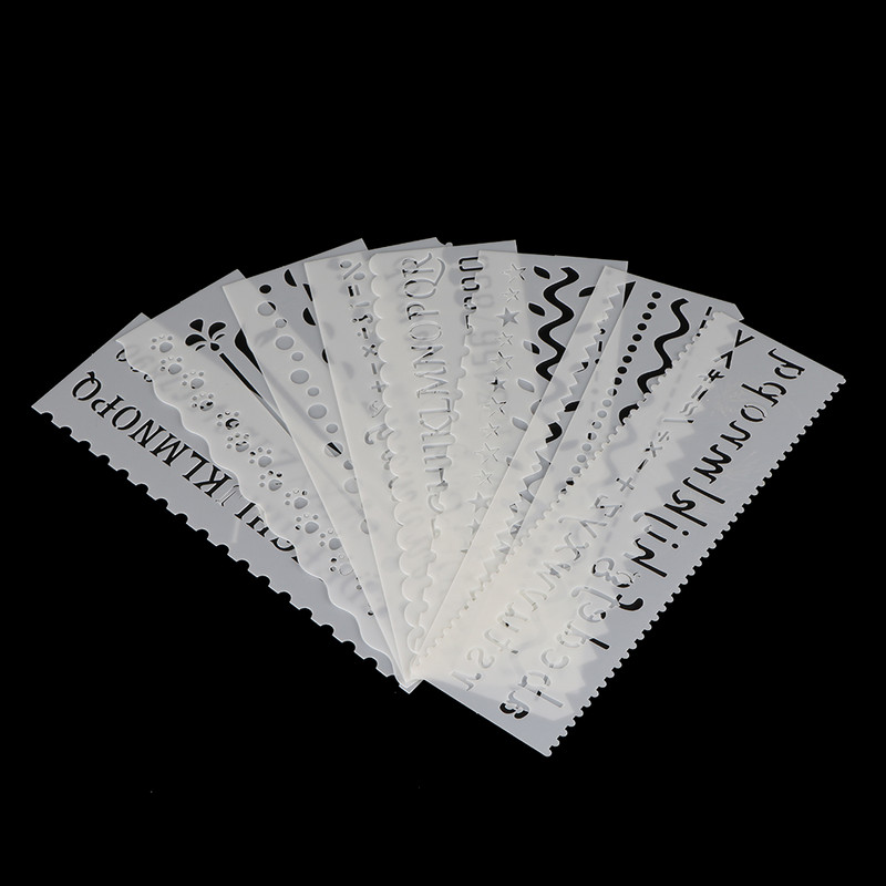 Betű hullám alakú barkácsolás kézműves üreges rétegező sablon falfestéshez Scrapbooking bélyegző album dekoratív dombornyomó sablon