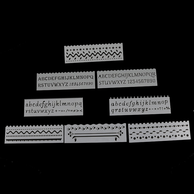 Betű hullám alakú barkácsolás kézműves üreges rétegező sablon falfestéshez Scrapbooking bélyegző album dekoratív dombornyomó sablon