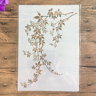 A4 29 * 21 cm sulgedega DIY šabloonid seinamaaling väljalõigete albumi värvimine reljeefalbum Dekoratiivne paberkaardi mall, sein