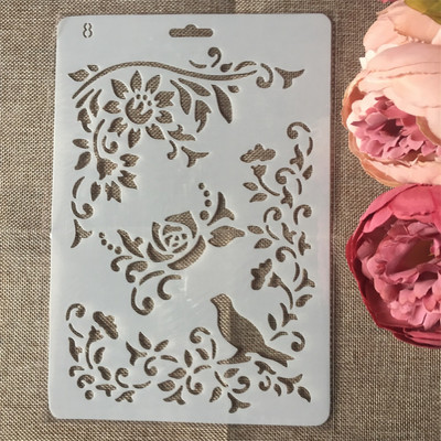 1 tk 27,5x19 cm liblikas meisterdamine käsitöö kihistusšabloonid maalimine väljalõigete album tembeldamine reljeef Album paberkaardi mall