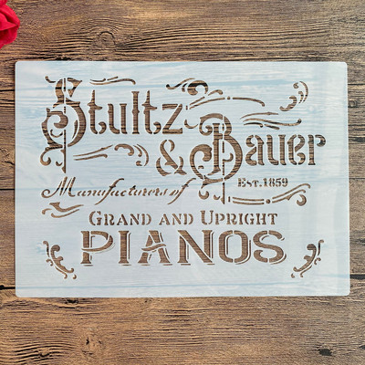 A4 29 * 21cm kiri DIY Šabloonid Seinamaalid Väljalõigete album Värvimine Reljeef Album Dekoratiivne Paberkaart Mall Koogi šabloon