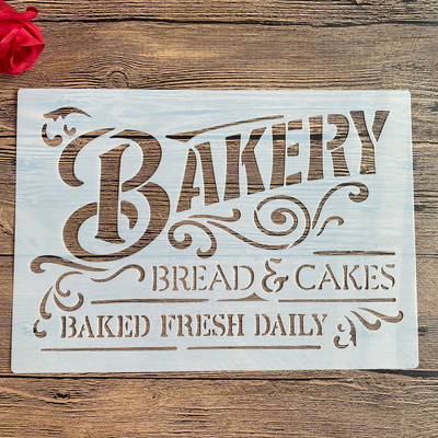 A4 29 * 21cm kiri DIY Šabloonid Seinamaalid Väljalõigete album Värvimine Reljeef Album Dekoratiivne Paberkaart Mall Koogi šabloon