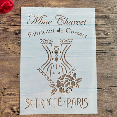 A4 29 * 21cm kiri DIY Šabloonid Seinamaalid Väljalõigete album Värvimine Reljeef Album Dekoratiivne Paberkaart Mall Koogi šabloon