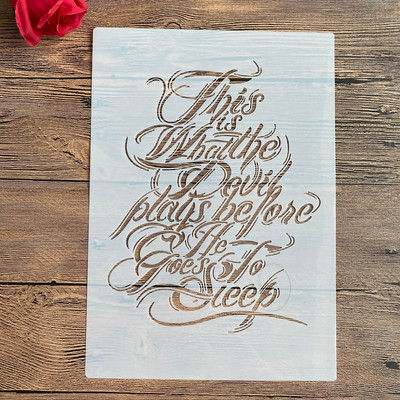 A4 29 * 21cm kiri DIY Šabloonid Seinamaalid Väljalõigete album Värvimine Reljeef Album Dekoratiivne Paberkaart Mall Koogi šabloon