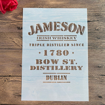 A4 29 * 21cm kiri DIY Šabloonid Seinamaalid Väljalõigete album Värvimine Reljeef Album Dekoratiivne Paberkaart Mall Koogi šabloon