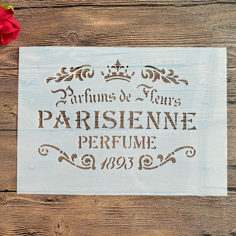 A4 29 * 21cm literă Șabloane DIY Pictură de perete Album de însemnări de colorat embosare Album de hârtie decorativă Șablon de card șablon pentru tort