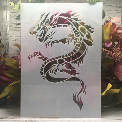 A4 29cm Moon Road Tree Night DIY Layering Šabloonid Seinamaalid Väljalõigete album värvimine Reljeefne Album Dekoratiivne Mall