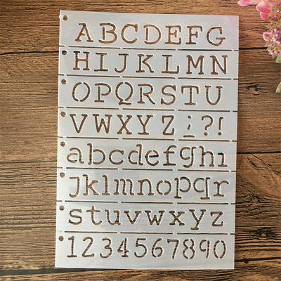 A5 21 cm kuusnurk numbrid kihistusšabloonid maalimine väljalõigete album värvimine reljeefiga albumi dekoratiivmall