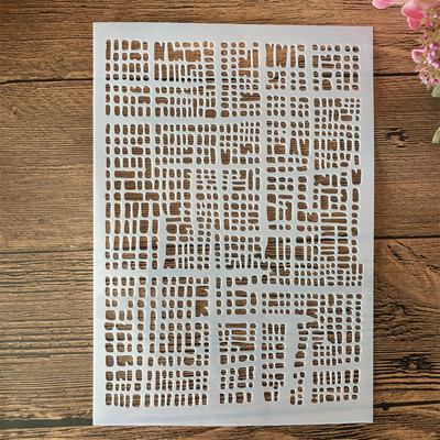 A5 21 cm kuusnurk numbrid kihistusšabloonid maalimine väljalõigete album värvimine reljeefiga albumi dekoratiivmall