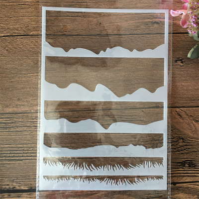 A5 21 cm kuusnurk numbrid kihistusšabloonid maalimine väljalõigete album värvimine reljeefiga albumi dekoratiivmall