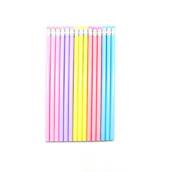 10 бр. / лот дървен молив HB молив с гумичка детски молив за рисуване училищни канцеларски материали