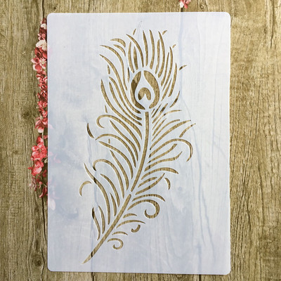 A4 29 * 21cm Armas kodulind DIY Šabloonid Seinamaalid Väljalõigete album Värvimine Reljeefalbum Dekoratiivne Paberkaardi mall