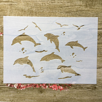 A4 29 * 21cm Armas kodulind DIY Šabloonid Seinamaalid Väljalõigete album Värvimine Reljeefalbum Dekoratiivne Paberkaardi mall