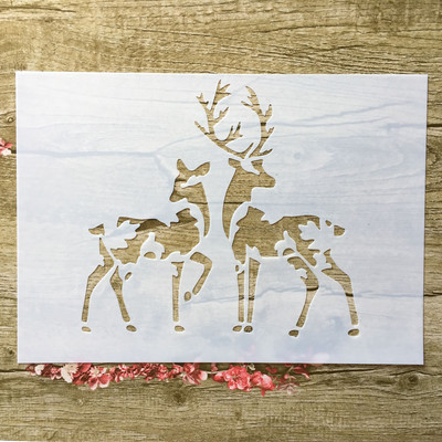 A4 29 * 21cm Armas kodulind DIY Šabloonid Seinamaalid Väljalõigete album Värvimine Reljeefalbum Dekoratiivne Paberkaardi mall