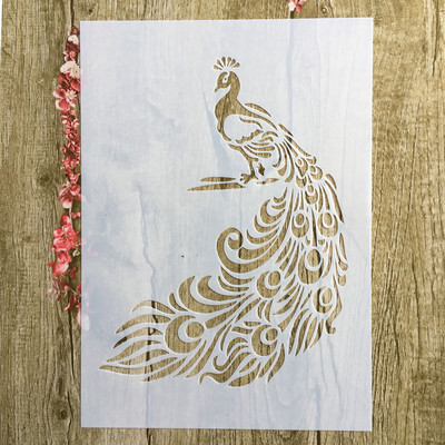 A4 29 * 21cm Armas kodulind DIY Šabloonid Seinamaalid Väljalõigete album Värvimine Reljeefalbum Dekoratiivne Paberkaardi mall