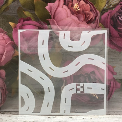 1kom 5*5" Stars Line šablone za zidne slike, album za utiskivanje u boji, album za utiskivanje, ukrasni papirnati predložak kartice