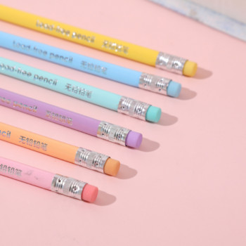 6 Macaron молив Молив за писане Вечен изтриваем молив Kawaii pencil канцеларски материали ученически пособия