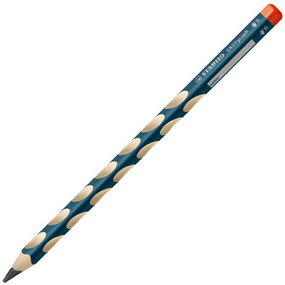1 бр Ергономичен графитен молив Stabilo EasyGraph | Острилка HB за лява/дясна ръка, безопасни, нетоксични стандартни моливи, подарък за училище