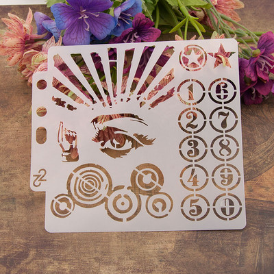 13 cm alfabēta burti S64 DIY slāņošanas trafareti gleznošana albums Krāsošana reljefs albums dekoratīvā papīra kartīšu veidne