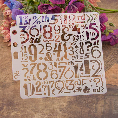 13 cm alfabēta burti S64 DIY slāņošanas trafareti gleznošana albums Krāsošana reljefs albums dekoratīvā papīra kartīšu veidne