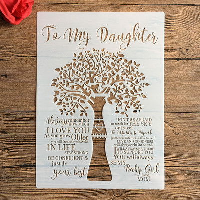 A4 29 * 21 cm DIY šablone Zidne slike Spomenar Bojanje Album za utiskivanje Ukrasni papirni predložak kartice, zid. mandala lubanja