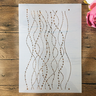 A4 29cm Thin Grass Texture DIY Layering Stencils Wall Painting Scrapbook Coloring ανάγλυφο διακοσμητικό πρότυπο άλμπουμ